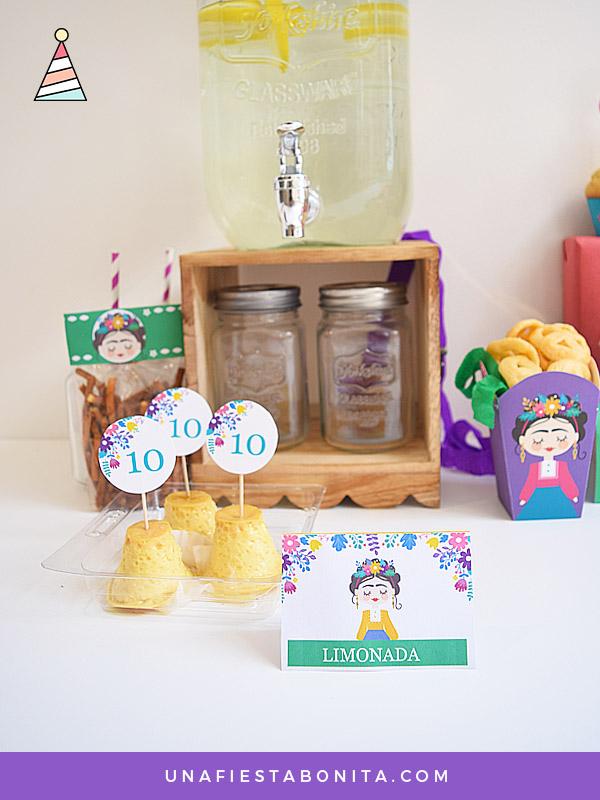Kit imprimible para fiestas temáticas Frida Kahlo