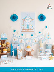 kit imprimible para fiestas tematica carrusel