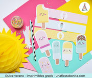 Kit imprimible Helados