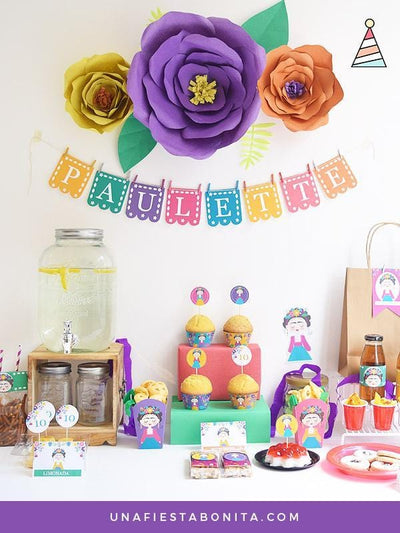 imprimibles para fiesta tematica frida kahlo