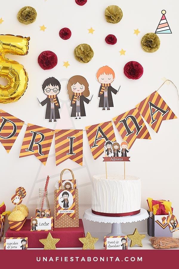 Kit imprimible para fiestas temática Harry Potter