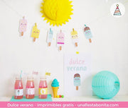 Kit imprimible Helados
