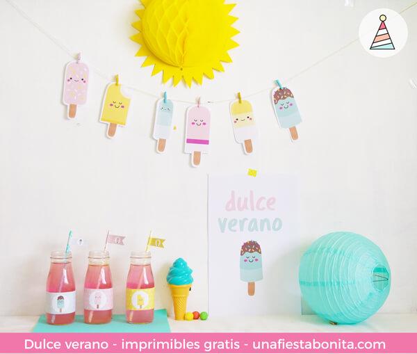 Kit imprimible Helados