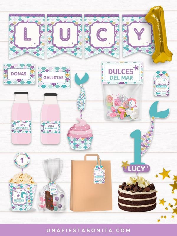 pack imprimible fiesta primer anito baby shower