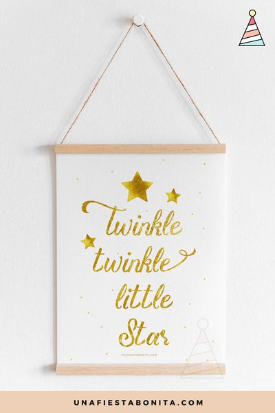 Lámina decorativa Twinkle Twinkle Little Star
