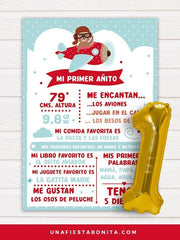 Kit imprimible osito aviador