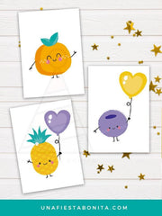 Láminas decorativas de frutas