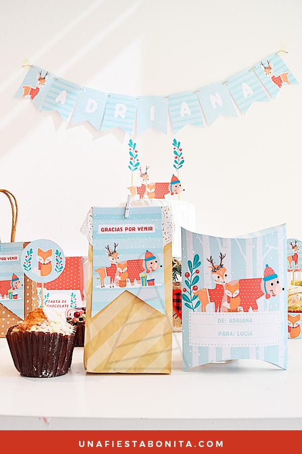 Kit imprimible para decoración de navidad