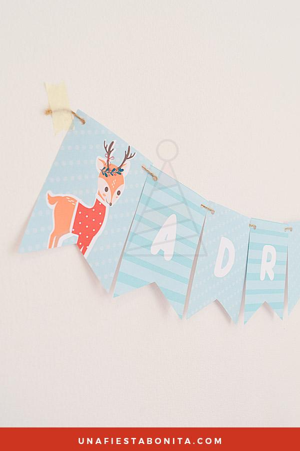 Kit imprimible para decoración de navidad