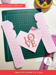 Cajita corazón para San Valentín