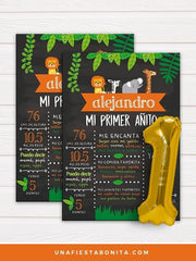 Pizarra (chalkboard) Primer Añito safari