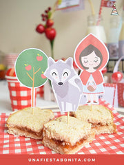 plantillas para decorar fiestas de cumpleaños caperucita