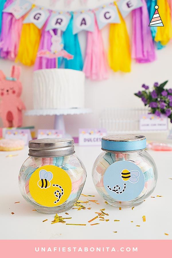 Kit imprimible para fiestas - Temática Conejita