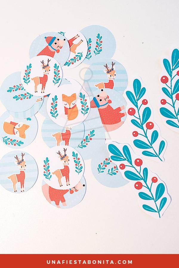 Kit imprimible para decoración de navidad